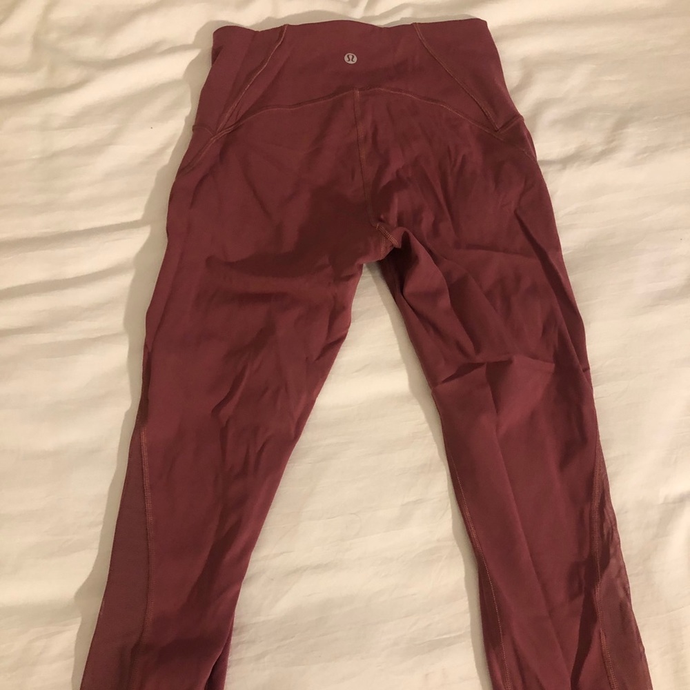 Lululemon cranberry yoga pants